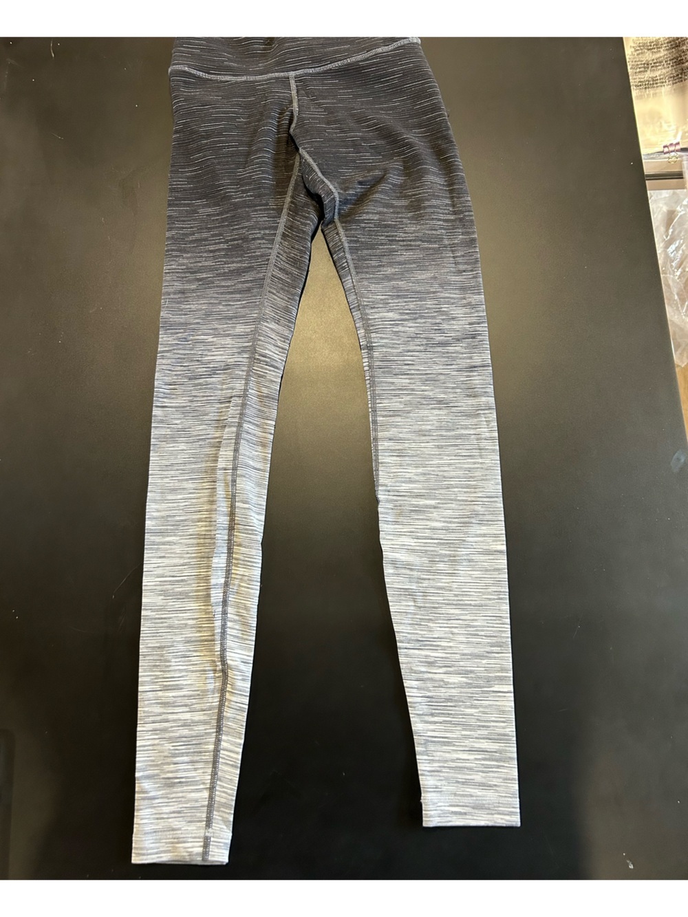 lululemon athletica Black with White Pinstripe Leggings